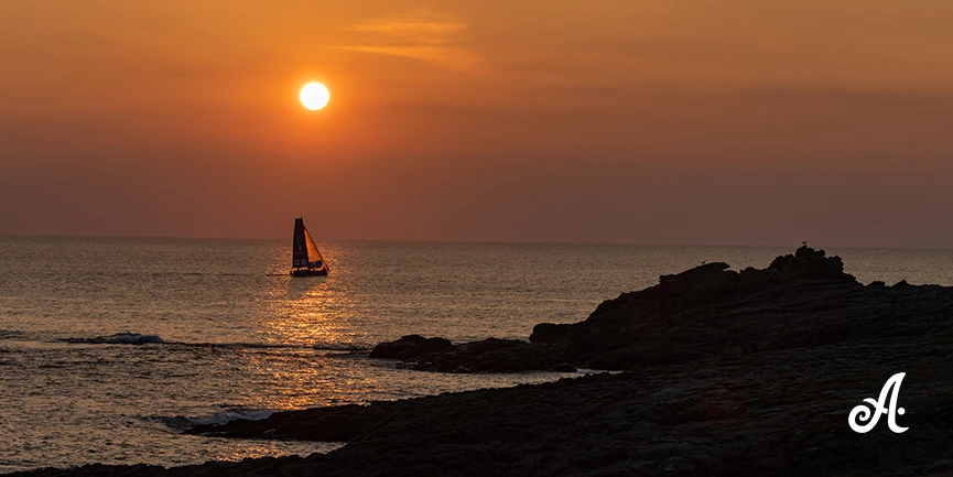 Côte Sauvage Bretagne coucher soleil - Photo voyage paysage - Alexis GALINDO